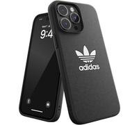 adidas Coque conçue pour iPhone 14 Pro Max | Protection Antichoc Contre Les Chutes | Compatible avec Le Chargement sans Fil | Design trèfle Noir et Blanc de 6,7 Pouces | Coque de Protection Originale