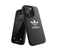 adidas Coque conçue pour iPhone 14 Pro | Protection Anti-Chute | Compatible avec Le Chargement sans Fil | Design trèfle Noir et Blanc de 6,1 Pouces | Coque de Protection Originale
