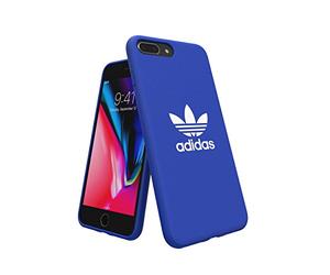 adidas Coque de Protection pour Apple iPhone 8 Plus Adicolor Snap Case, TPU Compatible avec Apple iPhone 6 Plus/6s Plus/7 Plus Bleu