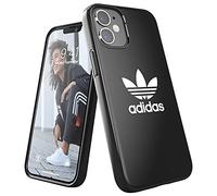 adidas Coque de téléphone conçue pour iPhone 12, résistante aux Chutes, aux Chocs, Bords surélevés, Coque de Protection Originale, Noire