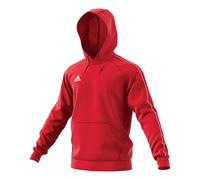 Adidas Core 18 K, sweat à capuche unisexe pour enfants, rouge (rouge puissant/blanc), 128 (7-8 ans)