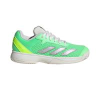 adidas Mixte Enfant Courtflash Kids Tennis Shoes Chaussures, Pure Teal/Silver Metallic/Lucid Lemon, 28.5 EU