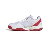 adidas Courtflash Kids Tennis Shoes Basket, FTWR White/Core Black/Lucid Red, 21 EU