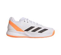 adidas Homme Courtflash Speed 2 Mens Tennis Shoes, FTWR White/Core Black/Lucid Orange, 40 2/3 EU