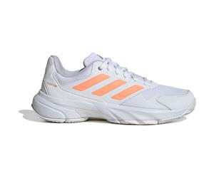 adidas CourtJam Control 3 Femme Blanc/Orange 43 1/3
