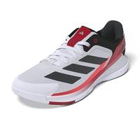 adidas Crazyquick Boost Chaussures de padel, Blanc, noir, rouge lucide, 42 EU