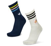 Adidas Crew 2 Pack Unisexe - Chaussettes, Blanc - Taille 37-39 White 37-39