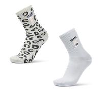 Adidas Crew 2 Pack Unisexe - Chaussettes, Blanc - Taille 43-45 White 43-45