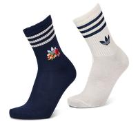 Adidas Crew 2 Pack Unisexe - Chaussettes, Blanc - Taille 43-45 White 43-45