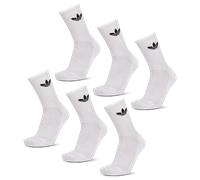 Adidas Crew 6 Pack Unisexe - Chaussettes, Blanc - Taille 37-39 White 37-39