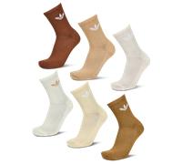 Adidas Crew 6 Pack Unisexe - Chaussettes, Blanc - Taille 37-39 White 37-39