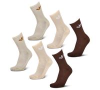 Adidas Crew 6 Pack Unisexe - Chaussettes, Marron - Taille 40-42 Brown 40-42