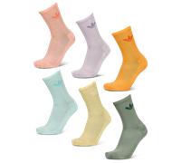adidas Chaussettes Trefoil Cushion Crew Socks 6 Pairs in Multicolore M