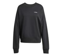 adidas Damen Seasonal Essentials Colorpop Sweatshirt with Embroidered Graphic, Black/Off White, S
