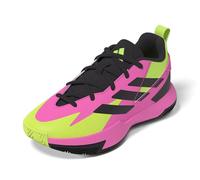 adidas Cross 'Em Up Select Mid Trainers Chaussures de basketball unisexes pour enfant, Lucid Pink Aurora Black Lucid Lemon, 9 Toddler