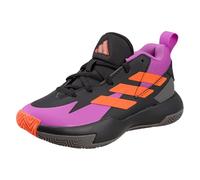 adidas Cross Em Up Select Mid Trainers Kids Chaussures de Basket-Ball, Core Black/Purple Burst/Impact Orange, 31.5 EU