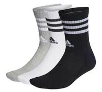 Adidas Cushion Crew Sock 3 Pack Small White/Grey/Black Small White/Grey/Black