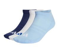 adidas Mixte CUSHIONED ESSENTIALS LOW CUT SOCKS 3 PAIR PACK, dark blue/white/glow blue, 40-42