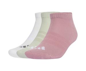 adidas - Cushioned Essential Low Cut 3-Pack - Chaussettes multifonctions - EU 43-45 - magic mauve / white / halo green / grey four