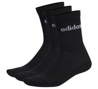 adidas - Cushioned Linear Crew 3-Pack - Chaussettes multifonctions - EU 34-36 - black / white