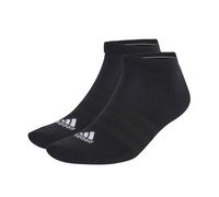 adidas Cushioned Low-Cut Socks 3 Pairs, Cotton, White 8.5-10 Black / White