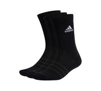 adidas Mixte Cushioned Crew Socks 3 Pairs, Black / White, 4.5-6
