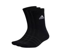 adidas Mixte Cushioned Crew Socks 3 Pairs, Black / White, 6.5-8