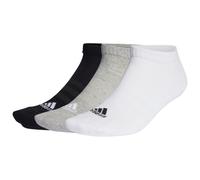 adidas Mixte Cushioned Low-Cut Socks 3 Pairs, Medium Grey Heather / White / Black, 4.5-6