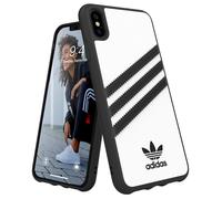 Adidas Custodia Iphone Xs Max Bianco E Nero Bordi Rialzati Testata A Caduta