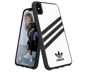 Adidas Custodia Iphone Xs Max Bianco E Nero Bordi Rialzati Testata A Caduta