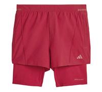 Adidas - D4T Training 2in1 Shorts - Homme - Sport - Rouge - Taille: XS