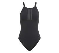 adidas Damen 3-Stripes High Neck 2-Way Straps PEACHSOFT Swimsuit, Black, 46