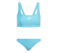 Adidas Damen 3 Stripes V-Back Bikini, Lucid Cyan/Flash Aqua, 30