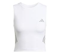 adidas Damen ADI365 Running Climacool Iconic Crop Tank, White, XS