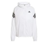 adidas Damen ADI365 Running Iconic Hooded Jacket, white, L