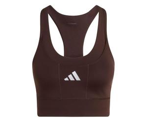 adidas Damen adi365 Running Pocket Medium Support Bra, Aurora Coffee, XS
