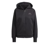 adidas Damen All SZN Fleece Full-Zip Hoodie, Black, XXL