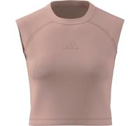 adidas Damen All SZN Rib Tank, Blush Pink, M