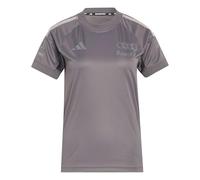 adidas Damen Audi Formula One Team Driver Jersey Replica Short Sleeve Women, Grey strata/Iron met., XXS