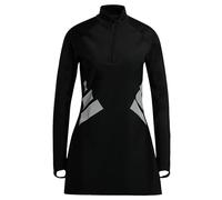 adidas Damen BIG Bars Long Sleeve Swim Top, Black/White, 10