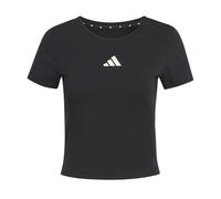 adidas Damen Camo Baby Slim Graphic T-Shirt, Black, M