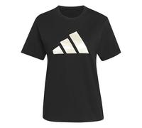 adidas Damen Camo Graphic T-Shirt, Black, S