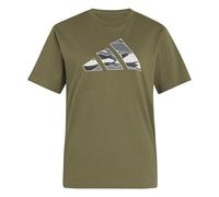 adidas Damen Camo Graphic T-Shirt, Olive strata, S