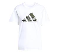 adidas Damen Camo Graphic T-Shirt, White, M