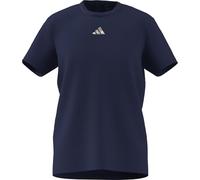 adidas Damen Camo Loose Graphic T-Shirt, Dark Blue, M