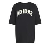 adidas Damen Camo Oversized Graphic T-Shirt, Black, M
