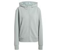adidas Damen D4T Workout Full Zip Hooded Sweatshirt, Wonder Sage, XXS