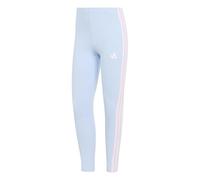 adidas Damen ESSENTIALS 3-STRIPES COTTON LEGGINGS, glow blue/clear pink, M
