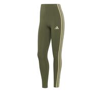 adidas Damen ESSENTIALS 3-STRIPES COTTON LEGGINGS, olive strata/Wonder Cargo, L