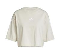 adidas Damen Essentials 3-Stripes Cotton Loose T-Shirt, Wonder Alumina/White, XL